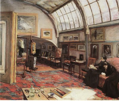 Das Atelier des Künstlers von Max Liebermann